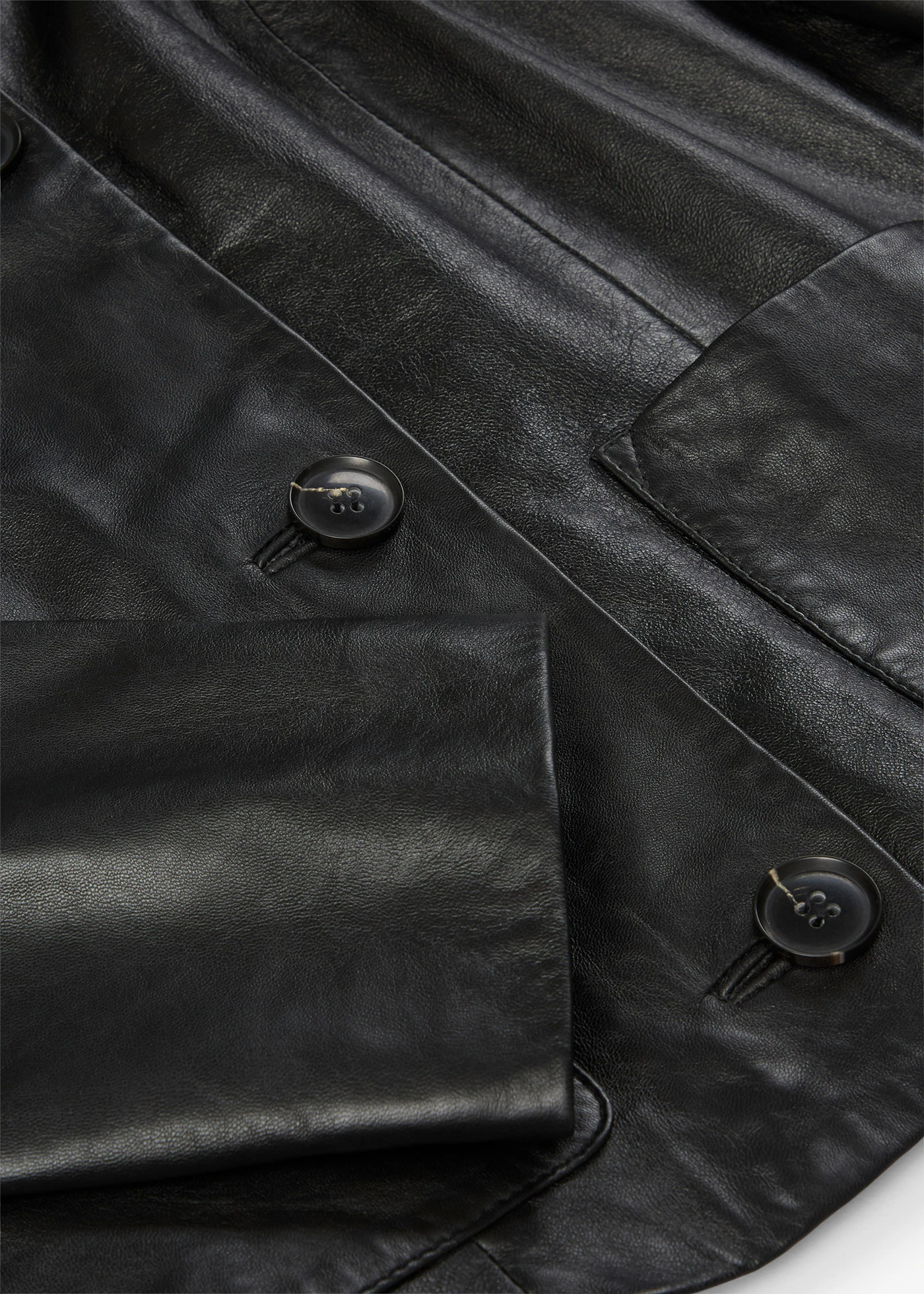 Veste courte en cuir nappa d’agneau • noir • Boutique bonprix