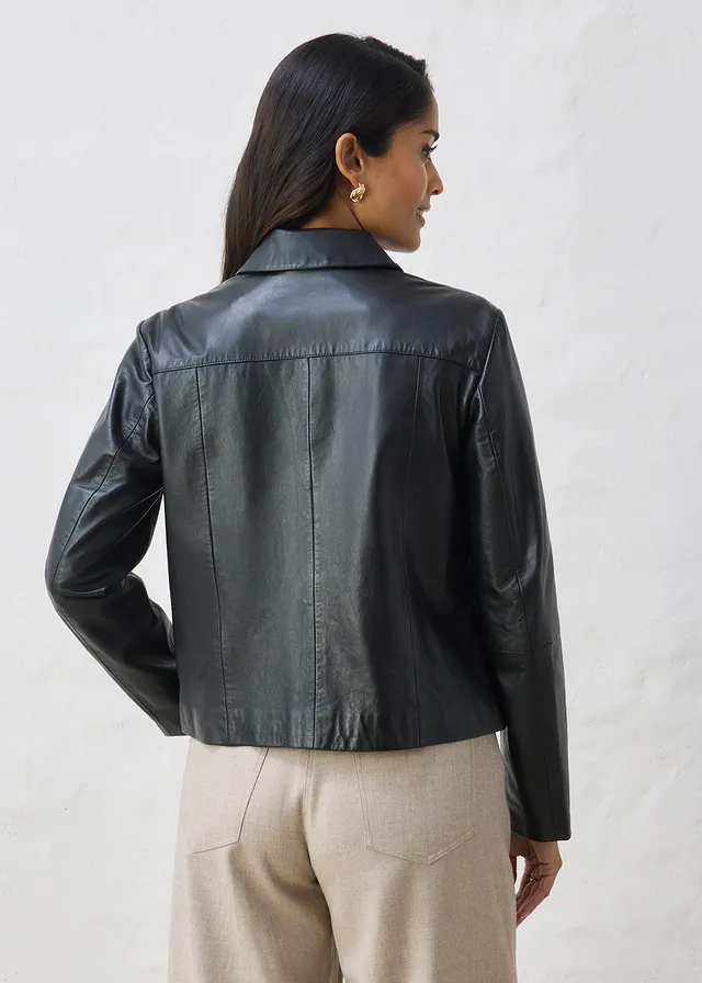 Leren jas van zacht lamsnappa • zwart • product-page.page-title-suffix