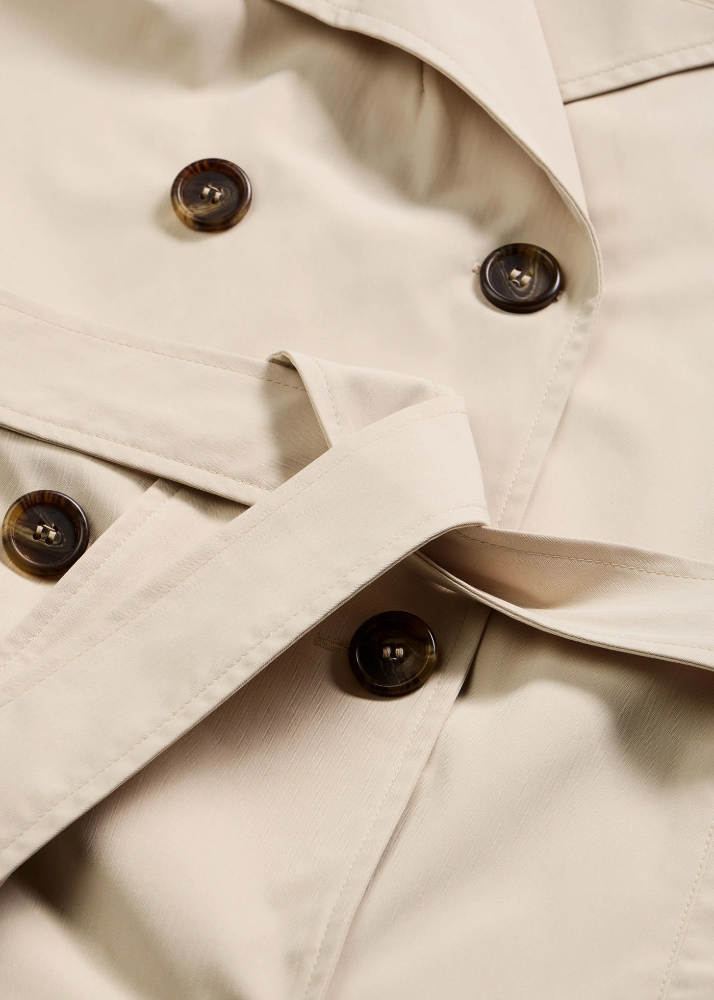 Trencz z podszewką • jasny piaskowy • sklep bonprix