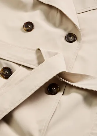 Trenci cu căptușeală • bej nisipiu mat • magazin bonprix