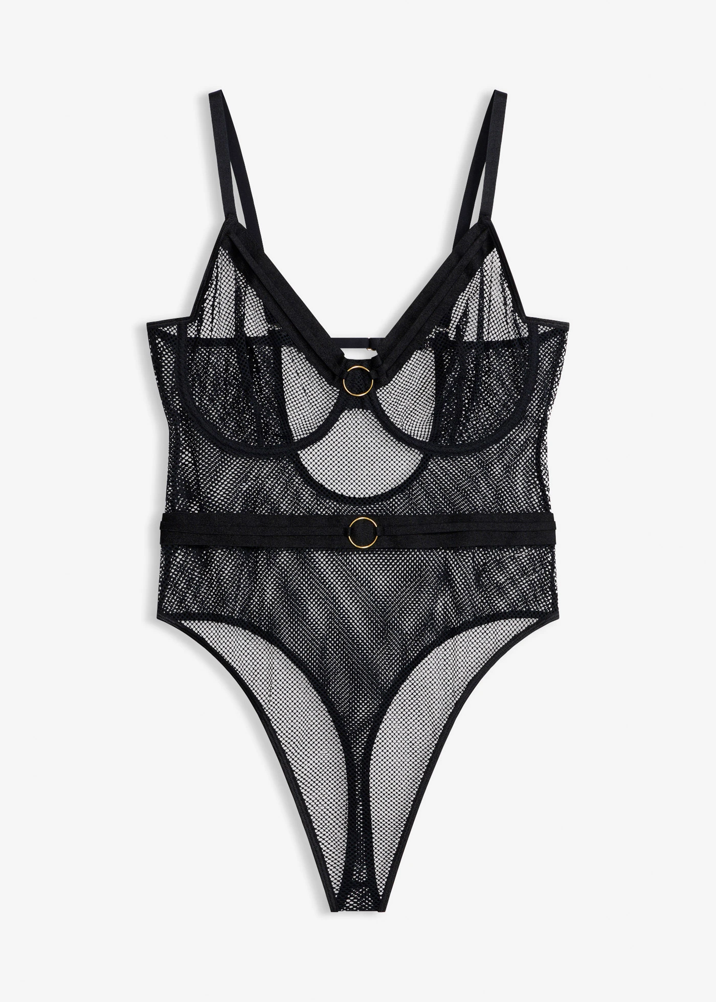 Body ze stringami • czarny • sklep bonprix