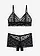 Podprsenkový top+kalhotky ouvert (2dílná souprava), barva: černá