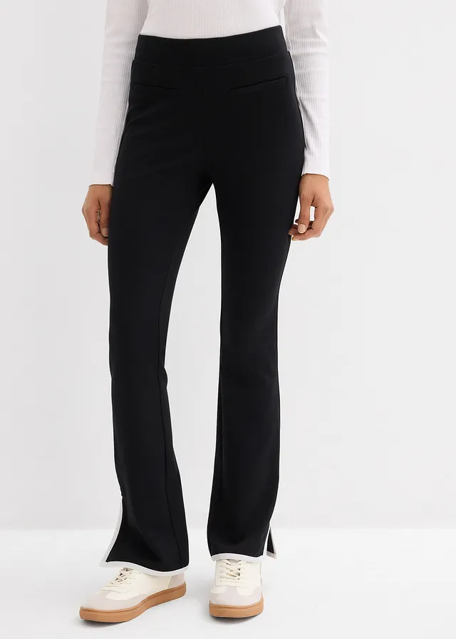 Broek met split van Punta di Roma • zwart/wolwit • product-page.page-title-suffix