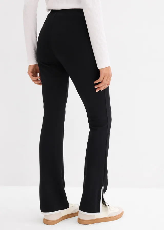 Broek met split van Punta di Roma • zwart/wolwit • product-page.page-title-suffix