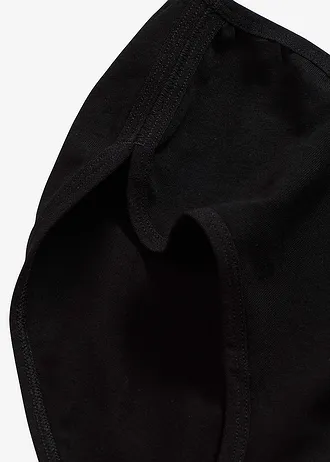 Figi maxi panty z bawełny organicznej (4 pary) • czarny • sklep bonprix