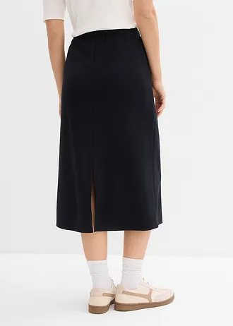 Midirok van zacht scuba, Kleur: zwart