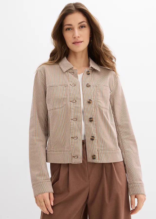 Veste mi-saison • marron rayé • product-page.page-title-suffix