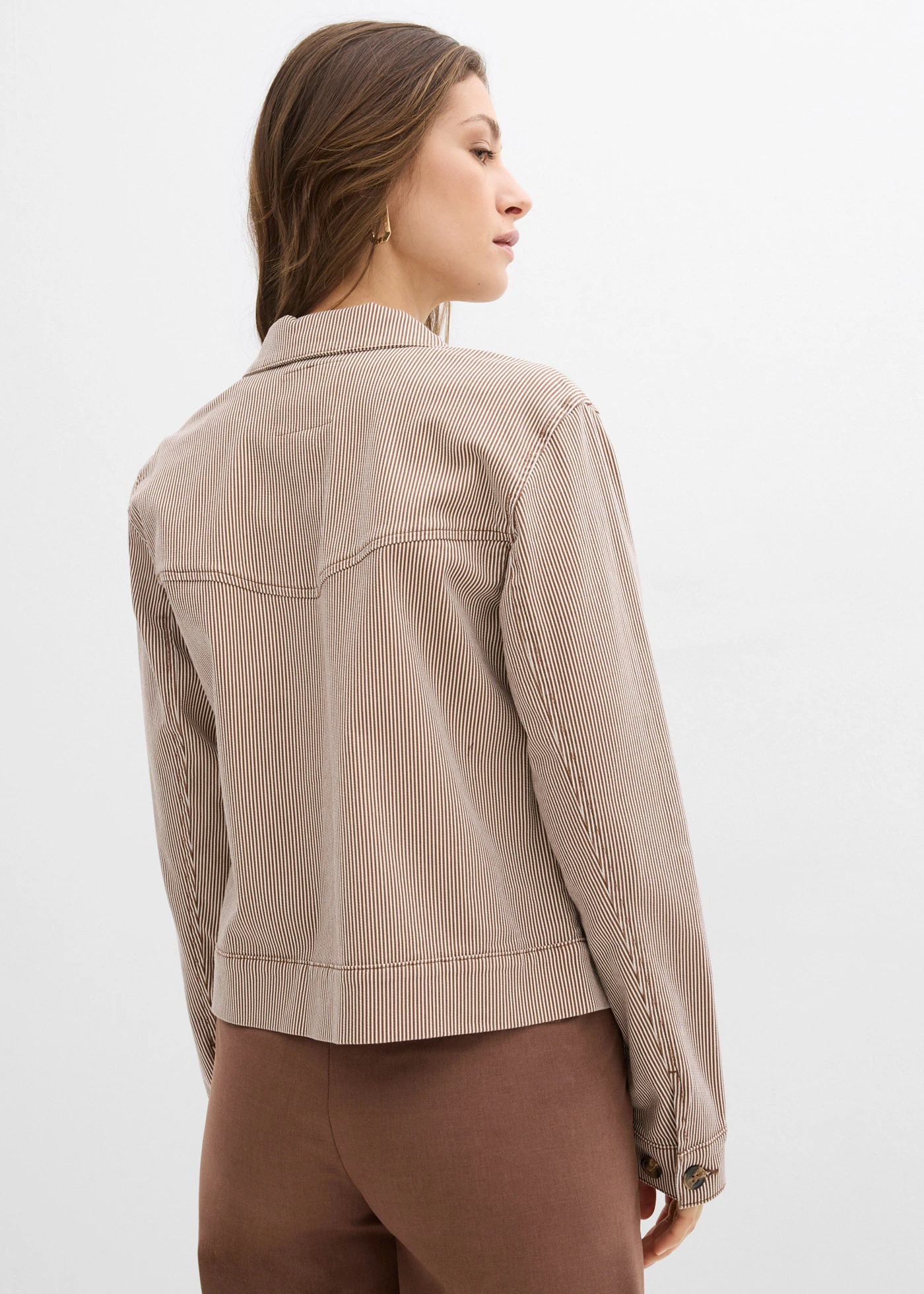 Tussenjas • kastanjebruin gestreept • bonprix online shop