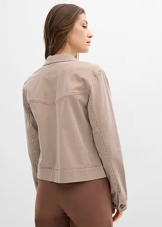 Veste mi-saison, Couleur: marron rayé