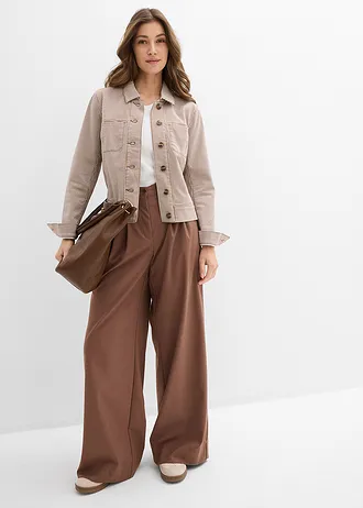 Veste mi-saison, Couleur: marron rayé