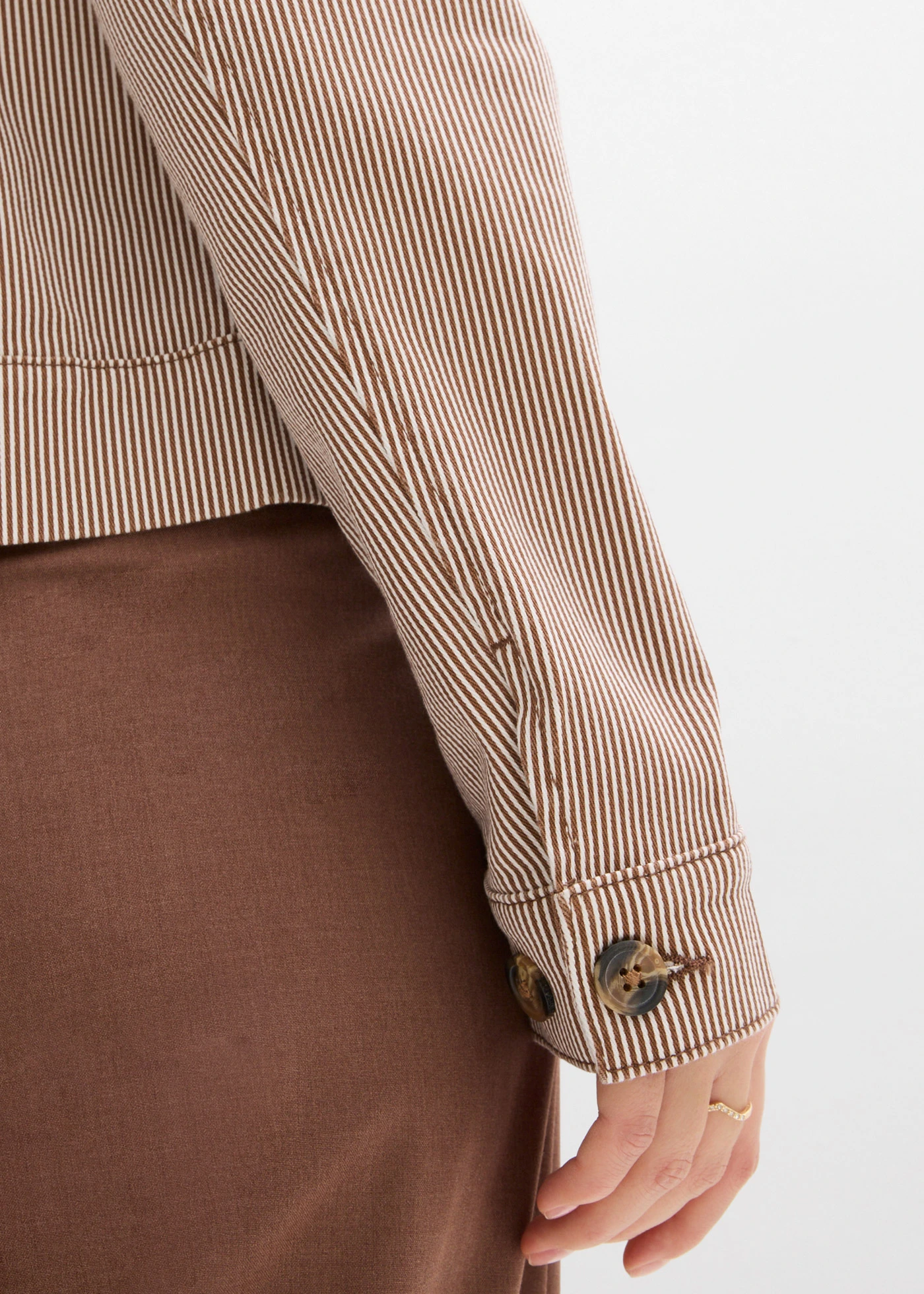 Tussenjas • kastanjebruin gestreept • bonprix online shop