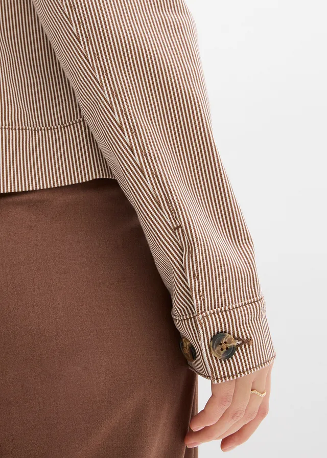 Veste mi-saison • marron rayé • product-page.page-title-suffix