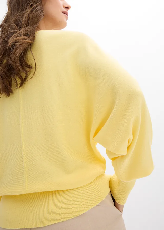 Pull à manches chauve-souris • jaune clair • product-page.page-title-suffix