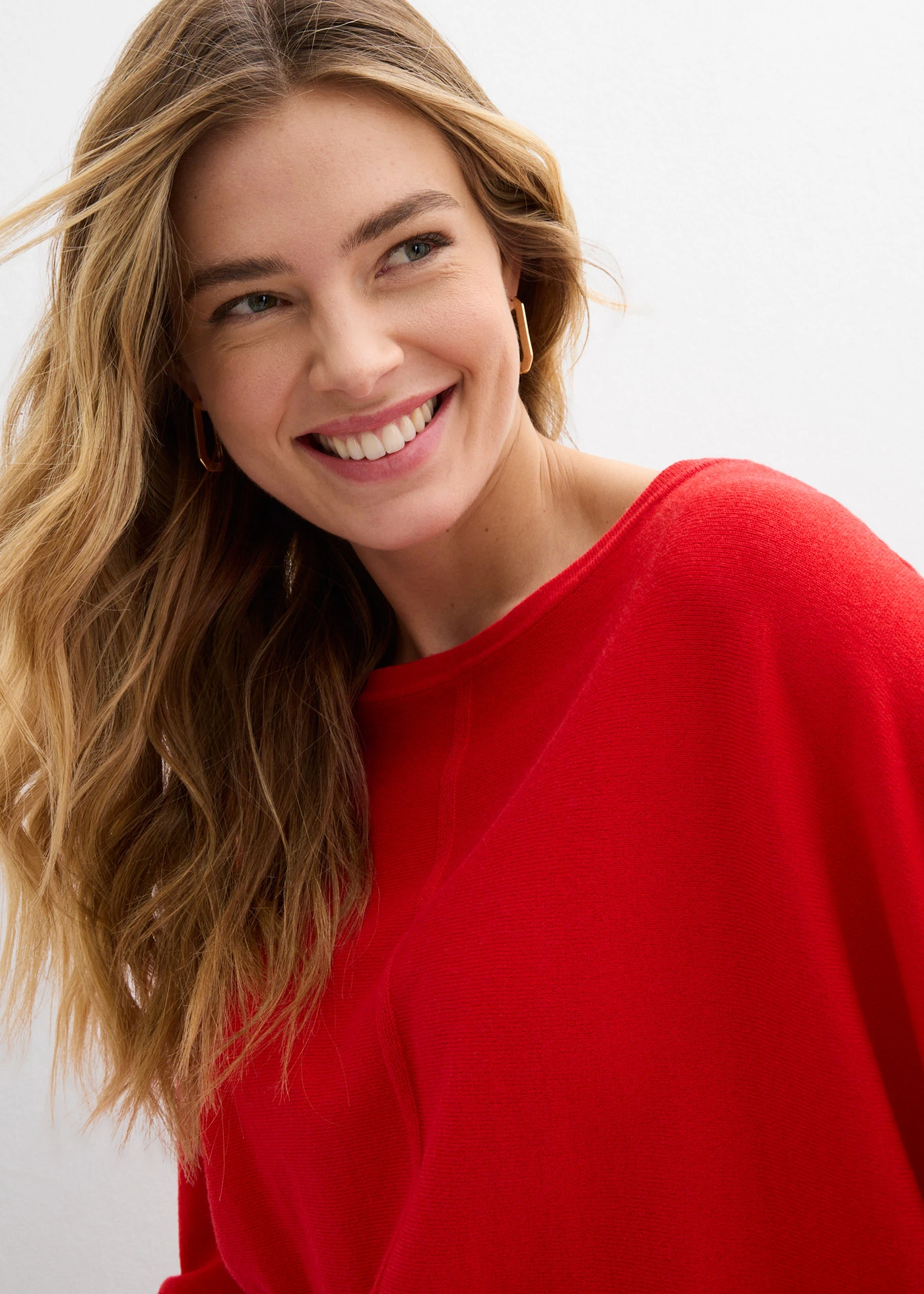 Pulóver s netopierími rukávmi • jahodová • obchod bonprix