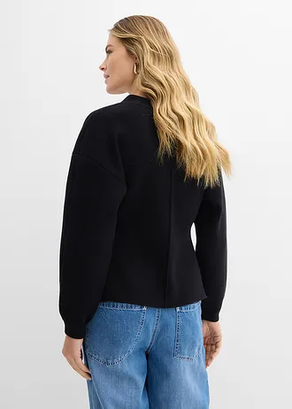 Gebreid vest • zwart • bonprix online shop