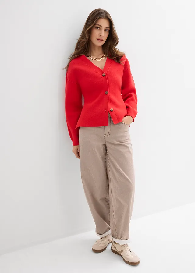 Gilet en fine maille fraise