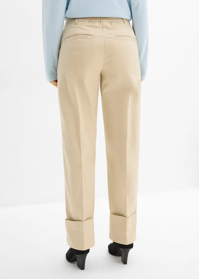 Chino met katoen • lichtsand • product-page.page-title-suffix