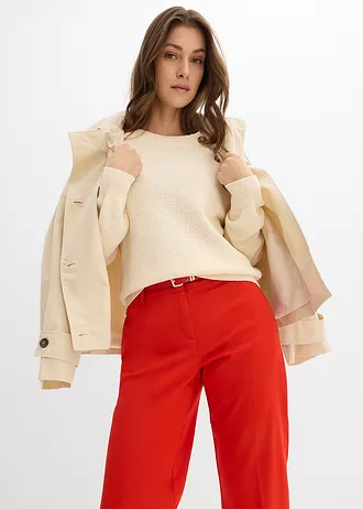 Pantalon chino en coton majoritaire • fraise • Boutique bonprix