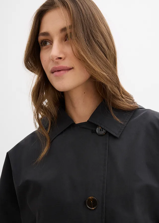 Geacă de primăvară/toamnă oversized • negru • magazin bonprix