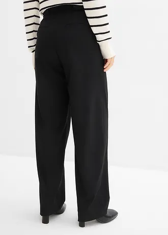 Pantaloni Barrel cu talie înaltă • negru • magazin bonprix
