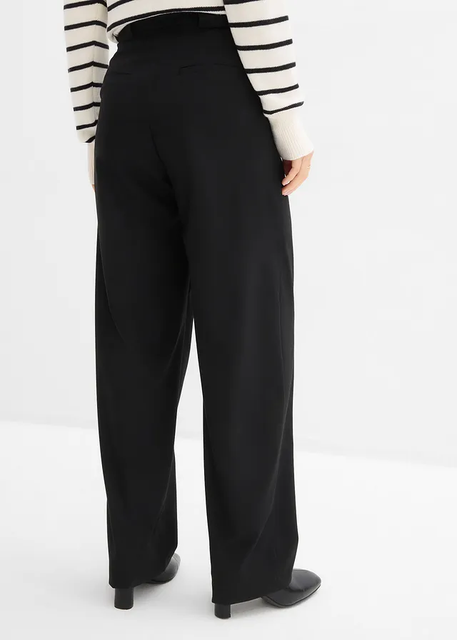 Pantalon barrel taille haute • noir • product-page.page-title-suffix