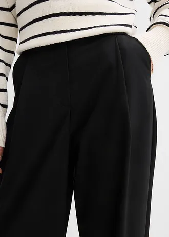 Pantaloni Barrel cu talie înaltă • negru • magazin bonprix