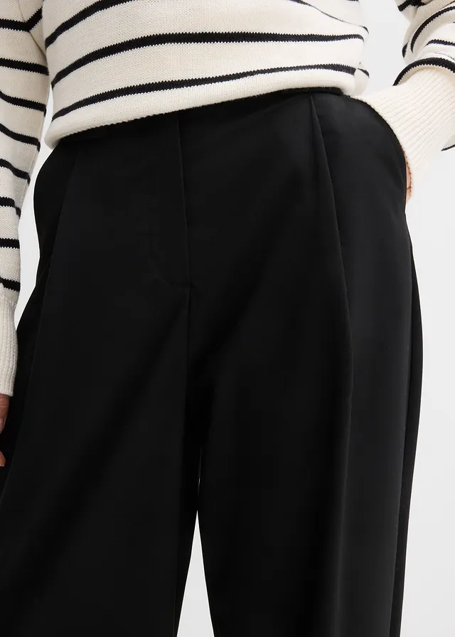 Pantalon barrel taille haute • noir • product-page.page-title-suffix
