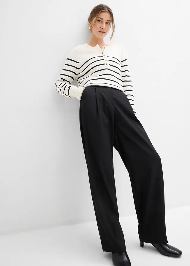 Pantalon barrel taille haute • noir • product-page.page-title-suffix