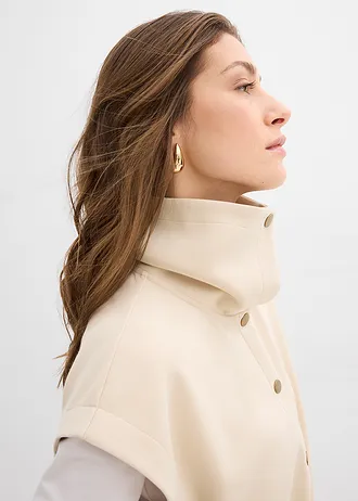 Gilet sans manches en matière néoprène confortable • sable clair • Boutique bonprix