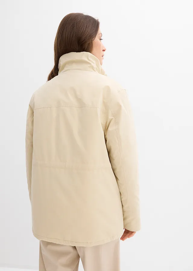 Parka légèrement rembourrée, Couleur: sable clair