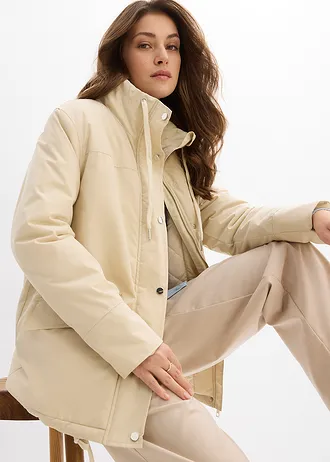 Lichte gewatteerde parka • lichtsand • bonprix online shop