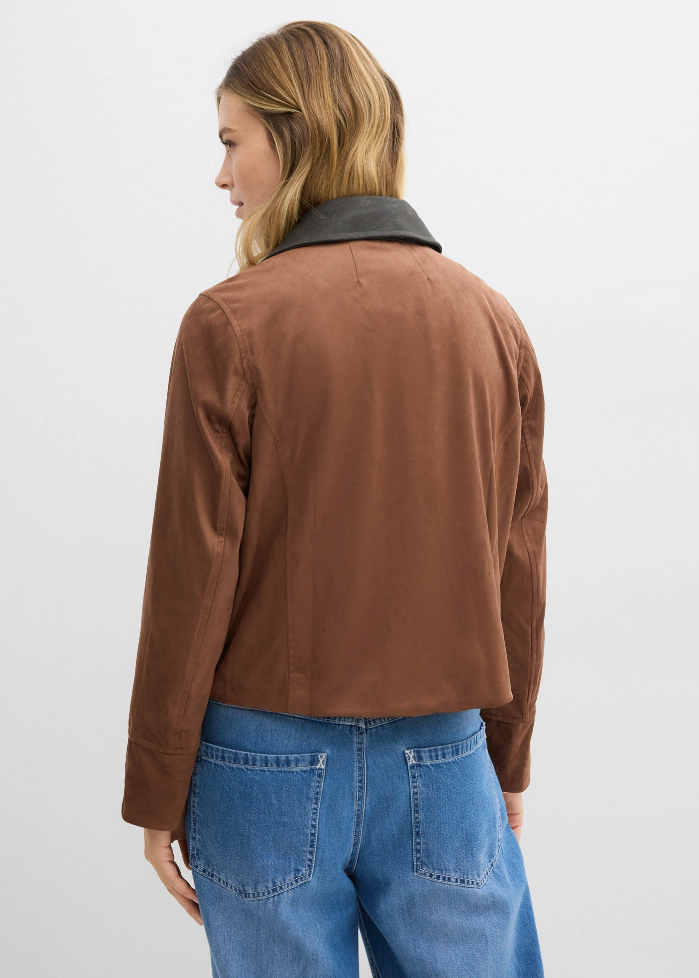 Veste en suédine • marron • Boutique bonprix