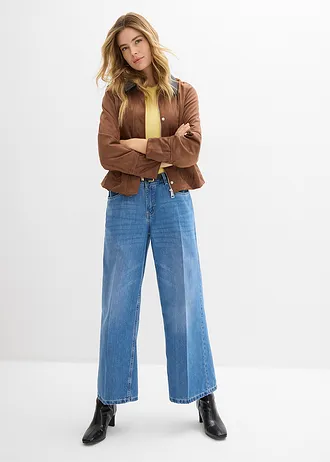 Veste en suédine, Couleur: marron