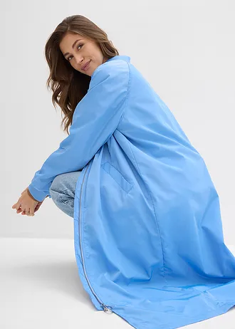 Palton tip bluzon cu guler tricotat • albastru mediu • magazin bonprix