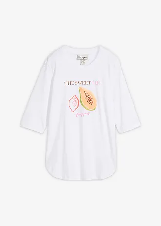 T-shirt 100% coton • blanc imprimé • Boutique bonprix