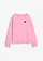Sweater van puur katoen, Kleur: roze