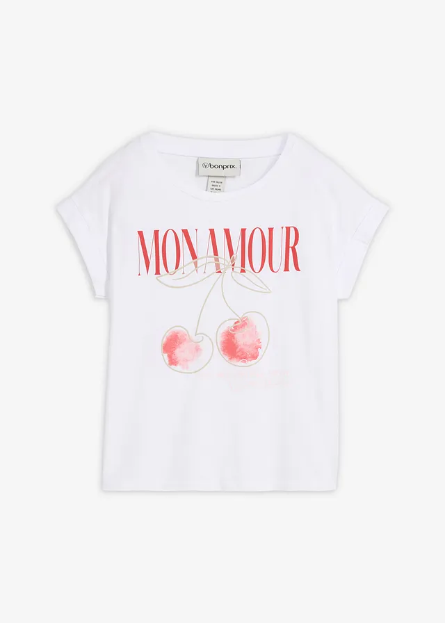 T-shirt 100% coton • blanc • Boutique bonprix