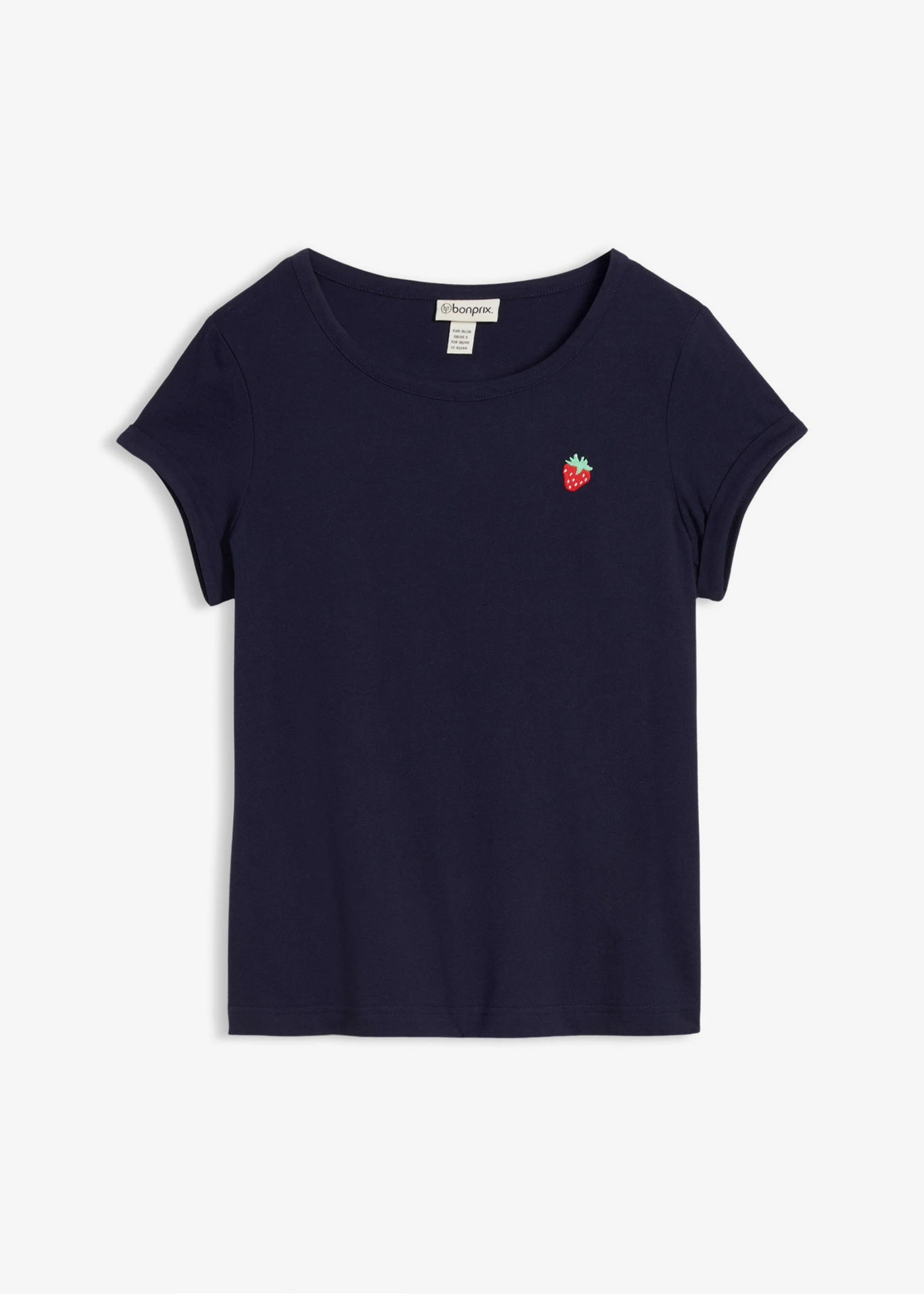 T-shirt van puur katoen • donkerblauw • bonprix online shop