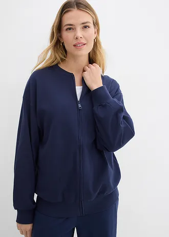 Jachetă casual 100% din bumbac, culoare: bleumarin