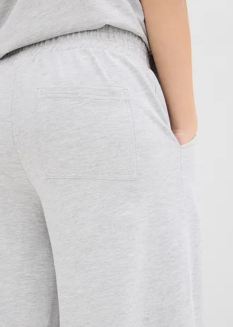 Pantalon 7/8 en sweat • gris clair chiné • Boutique bonprix