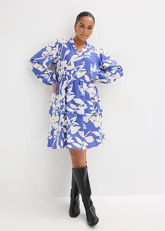 Tuniekjurk, Kleur: blauw gebloemd