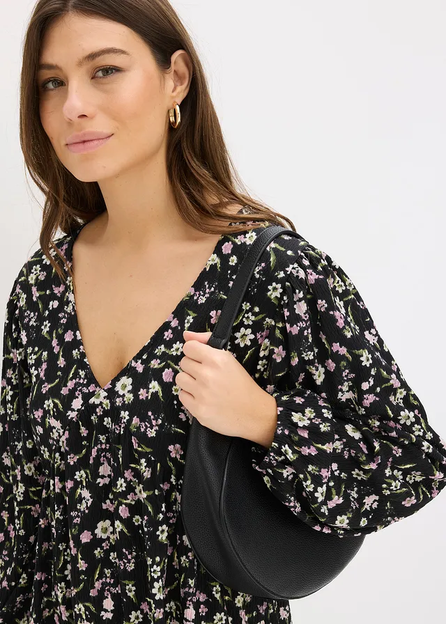 Tuniekjurk van jersey • zwart gebloemd • product-page.page-title-suffix