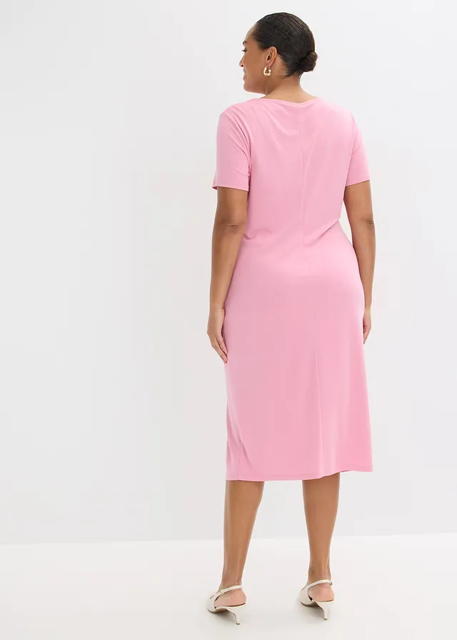 Robe en jersey de viscose mélangée, Couleur: orchidée fumé