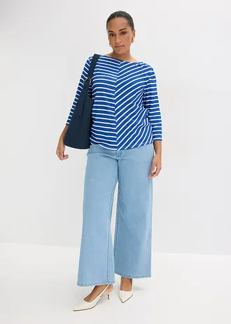 Shirt, Kleur: arctisch blauw-wit gestreept