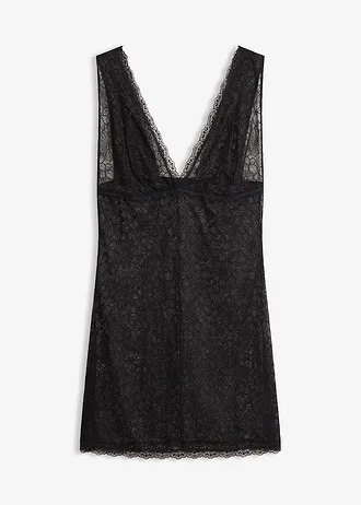 Slipdress, Kleur: zwart