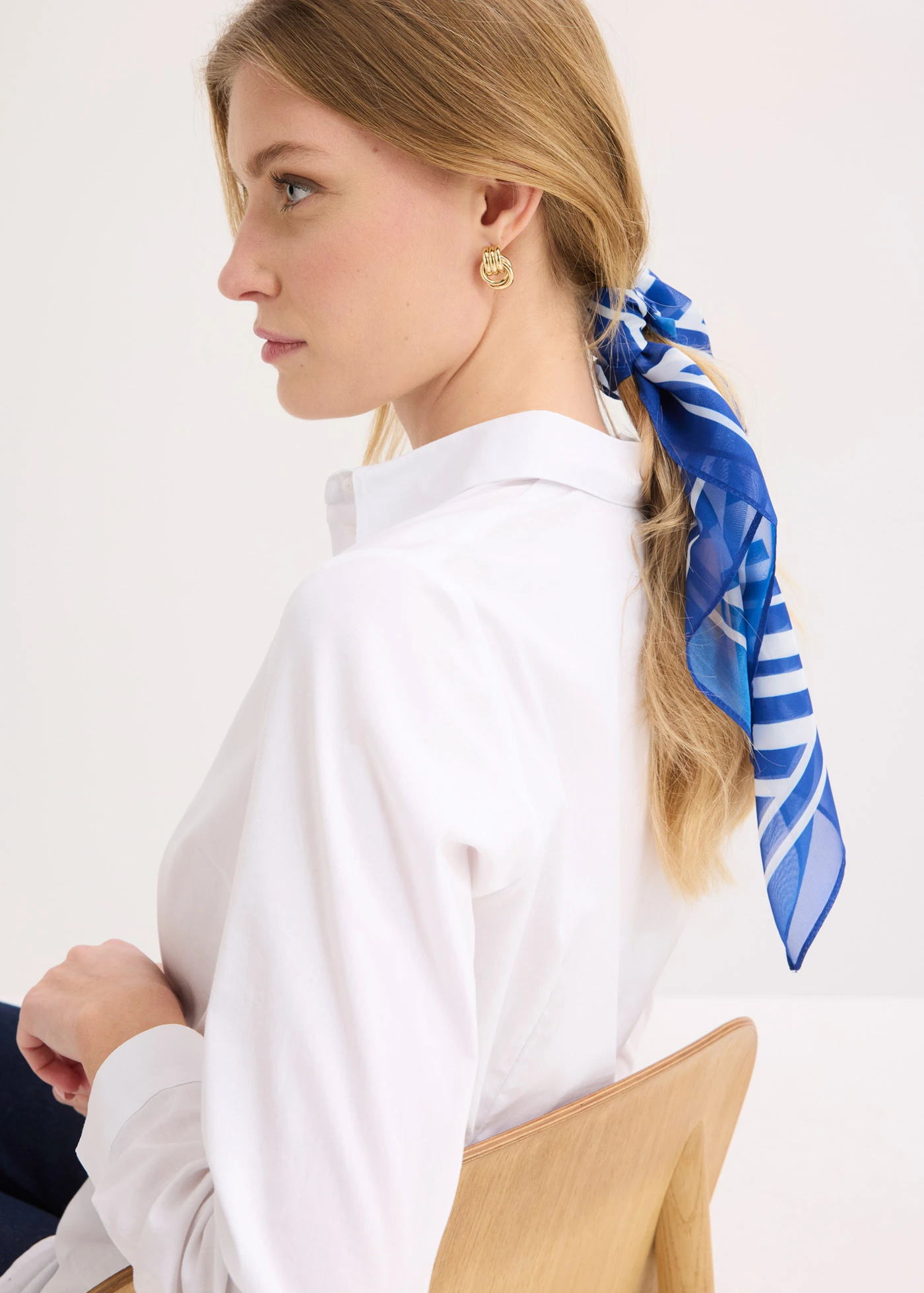 Sjaaltje met print • arctisch blauw • bonprix online shop