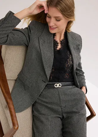 Pasek z oryginalną sprzączką • czarno-złoty kolor • sklep bonprix