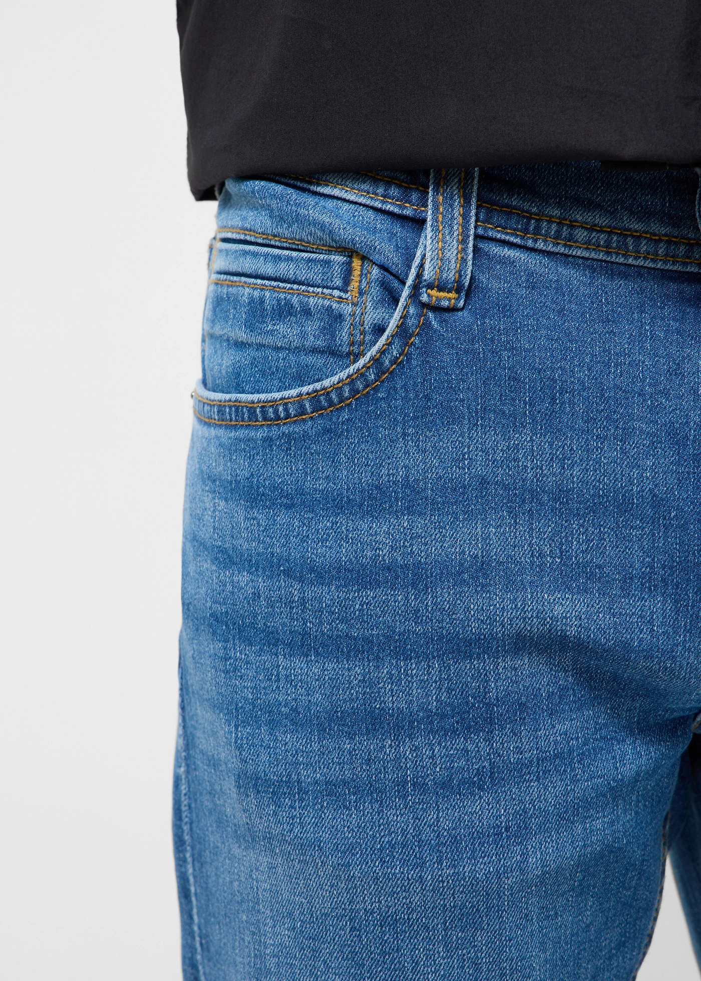 Blugi bootcut stretch Mustang Oregon • albastru denim • magazin bonprix