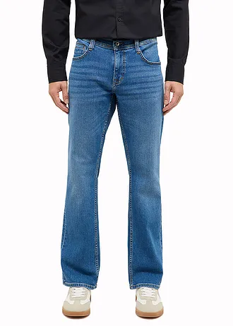 Blugi bootcut stretch Mustang Oregon • albastru denim • magazin bonprix