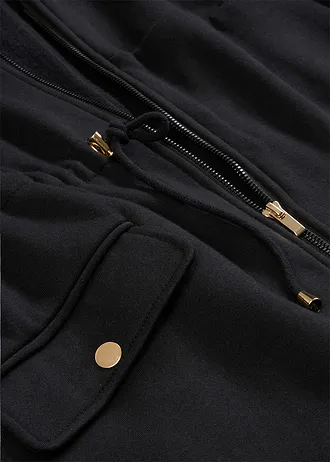 3-in-1 zwangerschaps sweatvest met baby-inzet • zwart • bonprix online shop